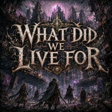 WHAT DID WE LIVE FOR cover art